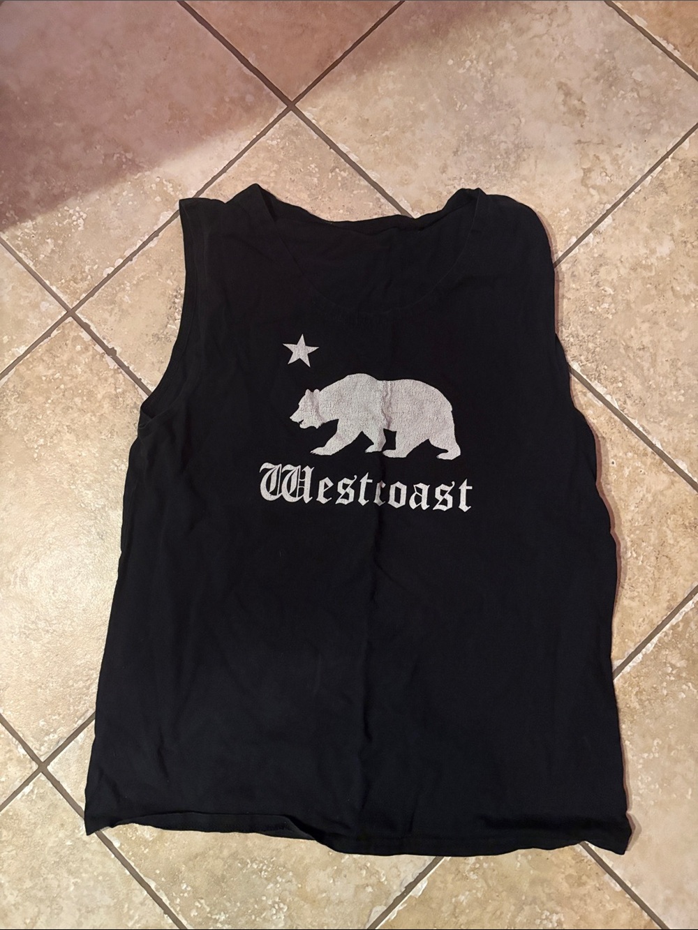 Westcoast Black Muscle Tank